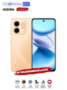 Infinix Smart 9 - 4GB RAM - 128GB Storage - PTA Approved - 12 Months Warranty - Gold - The Original Bro Mobiles - TOB33